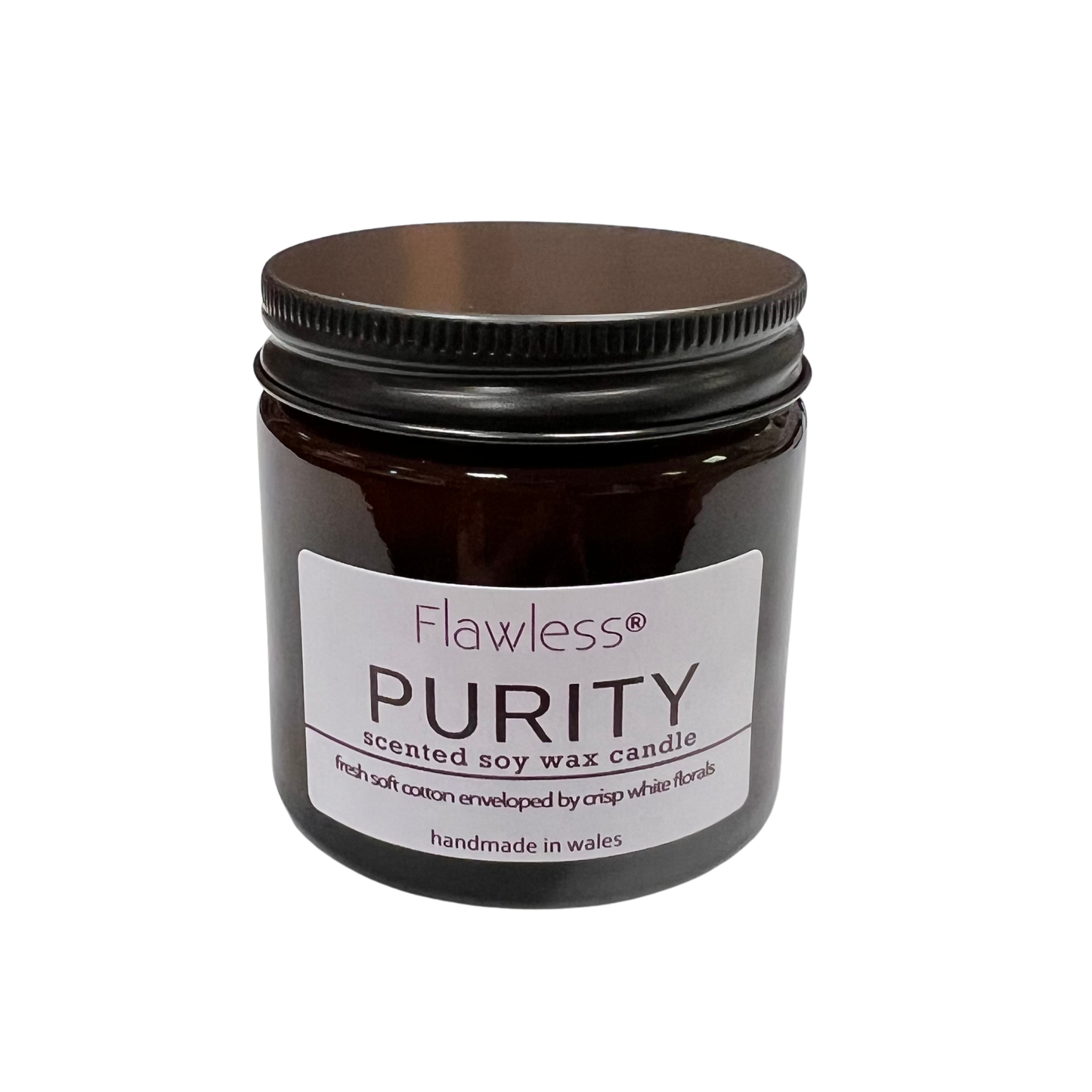 Clean Cotton and Baby Powder Vegan Soy Wax Candle - Purity