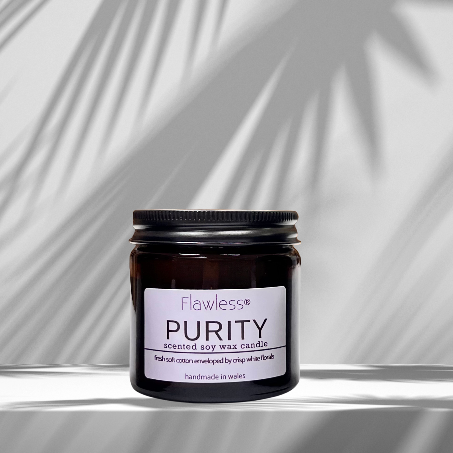 Clean Cotton and Baby Powder Vegan Soy Wax Candle - Purity