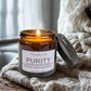 Clean Cotton and Baby Powder Vegan Soy Wax Candle - Purity