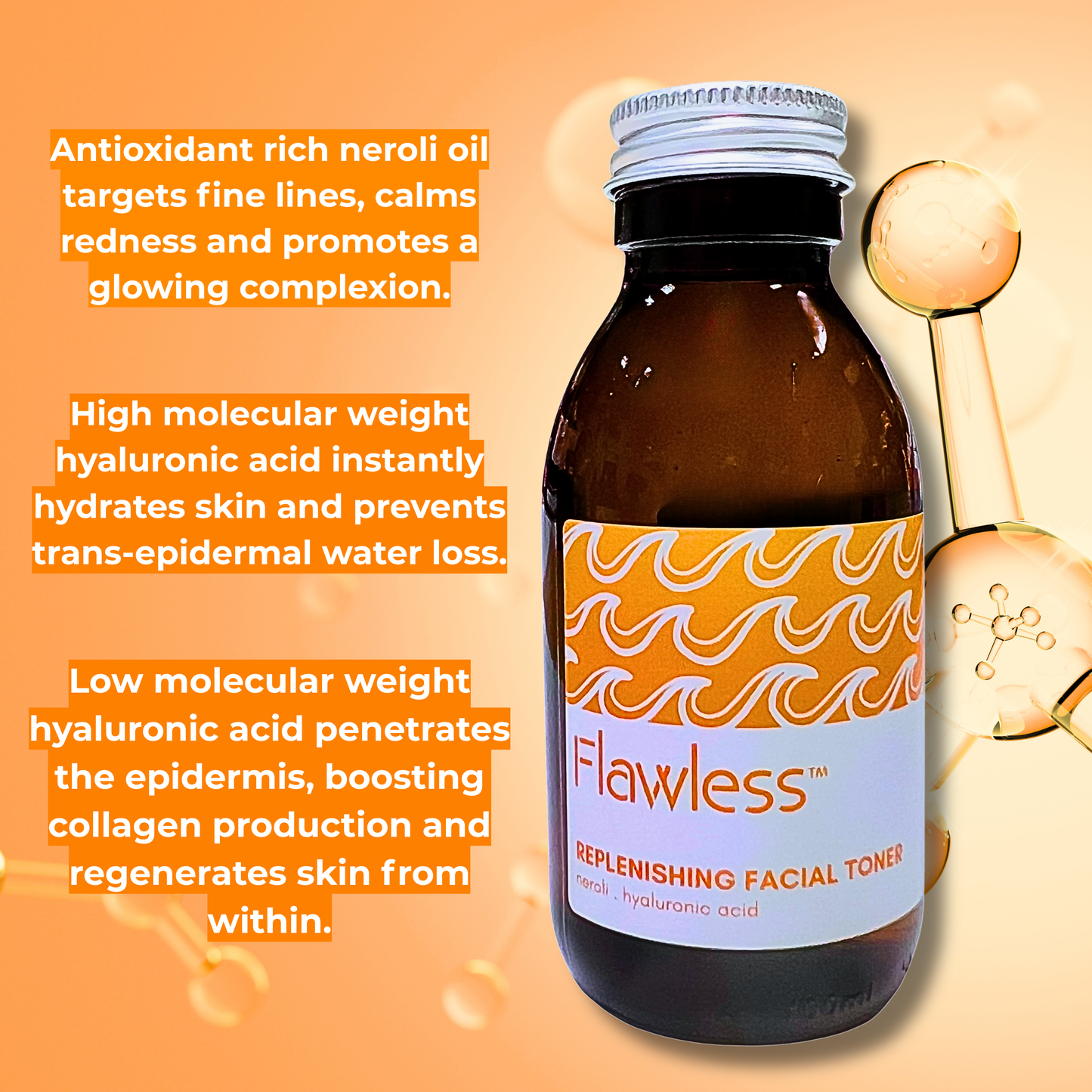 Replenishing Facial Toner - Neroli and Hyaluronic Acid