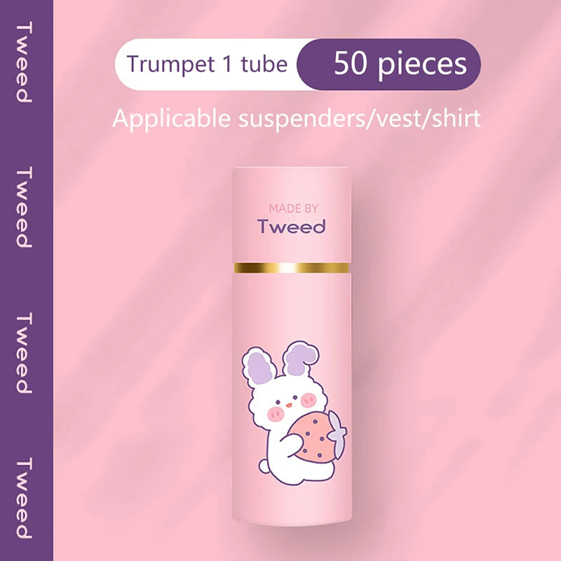 36/50Pcs Transparent Double Sided Tape for Clothing Dress Body Skin Anti-Exposure Adhesive Sticker Strips