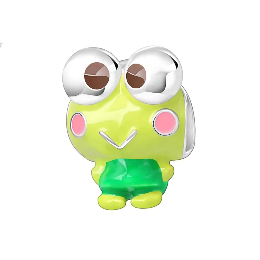 Silver 925 Original Miniso Hello Kitty Sanrio Kuromi Melody Big-Eyed Frog Charms Fit Women Jewelry Bracelet Beads Pendant Charm