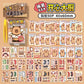 Capibala Dress Up Stickers Creative Four Seasons Scene Bean collection Sticker Children DIY Handmade Sticker Book