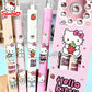 4Pcs Sanrio Hello Kitty Pen Gel Black Bullet Tip Cartoon 0.5mm  Ballpoint Pen School Office Supplies Stationery Accessories Gift