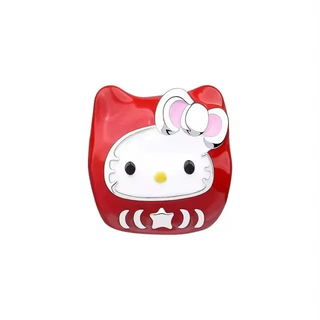 Silver 925 Original Miniso Hello Kitty Sanrio Kuromi Melody Big-Eyed Frog Charms Fit Women Jewelry Bracelet Beads Pendant Charm