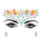 1pcs Festival Face Jewels Crystal Body Stickers Make Up Face Gems Glitter Rhinestones Face Sticker for Festival Party Dress Up