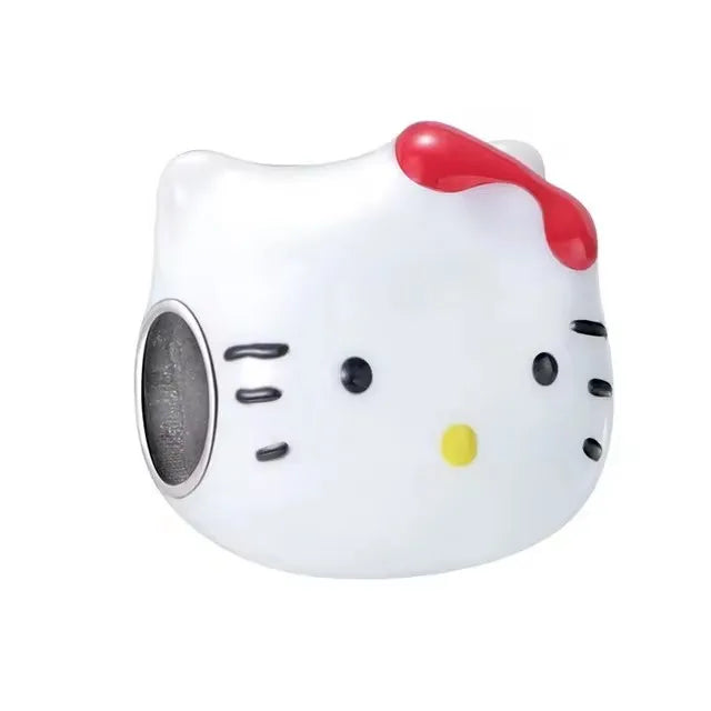 Silver 925 Original Miniso Hello Kitty Sanrio Kuromi Melody Big-Eyed Frog Charms Fit Women Jewelry Bracelet Beads Pendant Charm