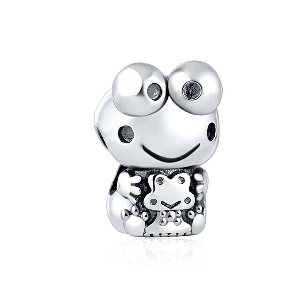 Silver 925 Original Miniso Hello Kitty Sanrio Kuromi Melody Big-Eyed Frog Charms Fit Women Jewelry Bracelet Beads Pendant Charm