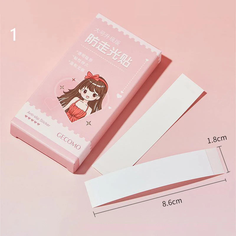 36/50Pcs Transparent Double Sided Tape for Clothing Dress Body Skin Anti-Exposure Adhesive Sticker Strips