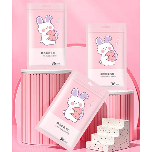36/50Pcs Transparent Double Sided Tape for Clothing Dress Body Skin Anti-Exposure Adhesive Sticker Strips