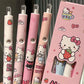 4Pcs Sanrio Hello Kitty Pen Gel Black Bullet Tip Cartoon 0.5mm  Ballpoint Pen School Office Supplies Stationery Accessories Gift