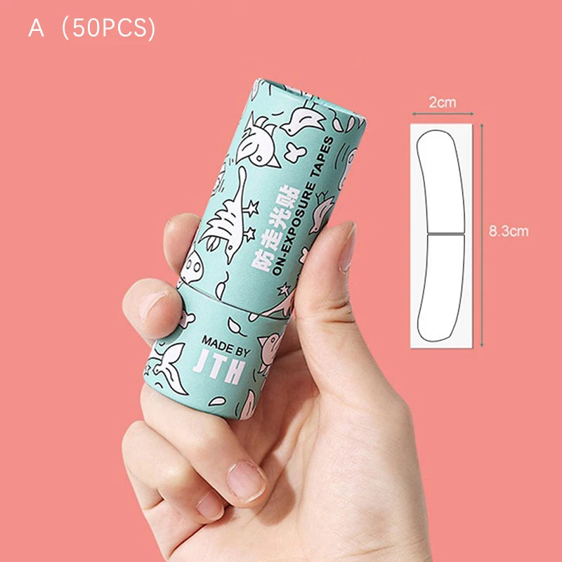 36/50Pcs Transparent Double Sided Tape for Clothing Dress Body Skin Anti-Exposure Adhesive Sticker Strips
