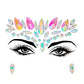 1pcs Festival Face Jewels Crystal Body Stickers Make Up Face Gems Glitter Rhinestones Face Sticker for Festival Party Dress Up