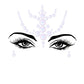 1pcs Festival Face Jewels Crystal Body Stickers Make Up Face Gems Glitter Rhinestones Face Sticker for Festival Party Dress Up