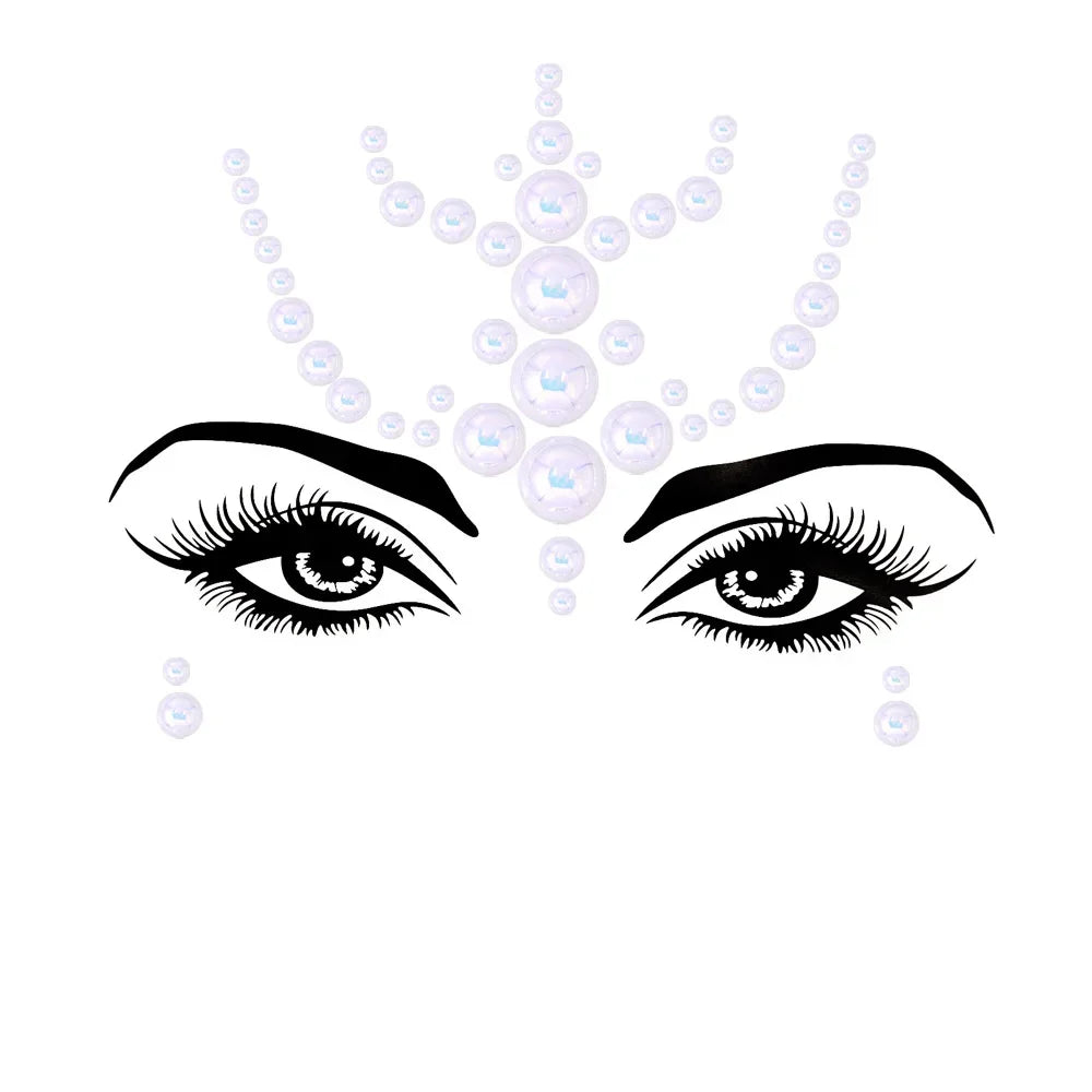 1pcs Festival Face Jewels Crystal Body Stickers Make Up Face Gems Glitter Rhinestones Face Sticker for Festival Party Dress Up