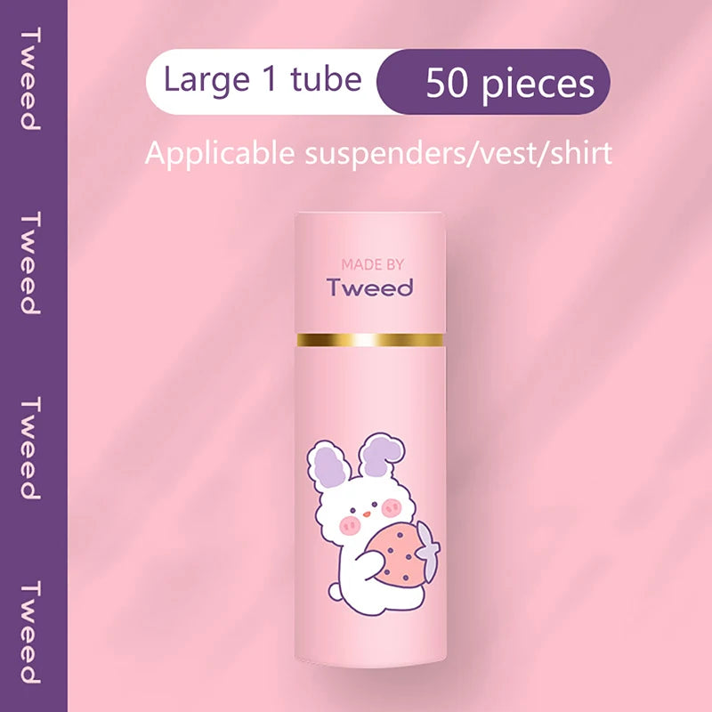 36/50Pcs Transparent Double Sided Tape for Clothing Dress Body Skin Anti-Exposure Adhesive Sticker Strips
