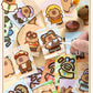 Capibala Dress Up Stickers Creative Four Seasons Scene Bean collection Sticker Children DIY Handmade Sticker Book