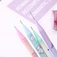 Sanrio Cartoon Mechanical Pencil 12pcs Kuromi Melody Pochacco Movable Pen  Primary School Student Stationery 0.5 Black