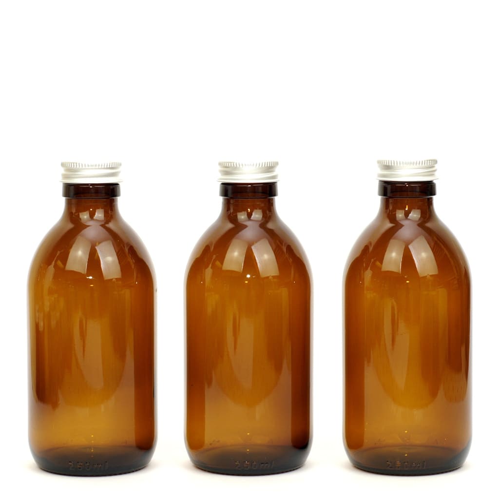 Amber Glass Refill Bottles - Glass Refill Containers