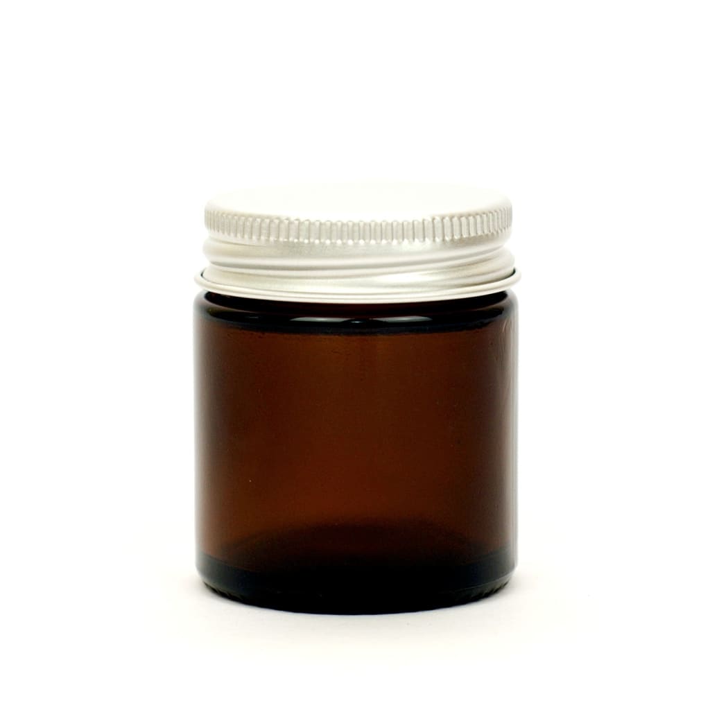 Amber Glass Refillable Jars