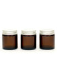 Amber Glass Refillable Jars - Glass Refill Containers