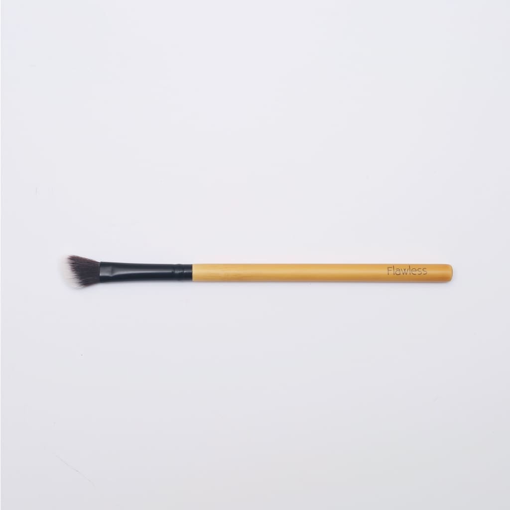 Angled Blending Bamboo Makeup Brush by Flawless - Vegan Eco friendly Cruelty Free